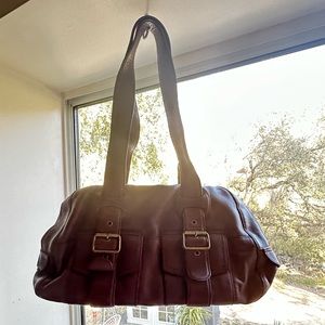 Marc by Marc Jacobs eggplant purple leather bag